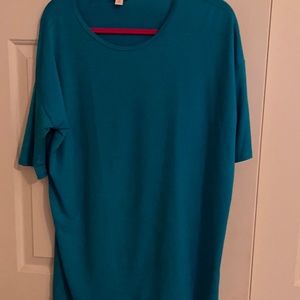 LaLa Roe Irma top Turquoise color